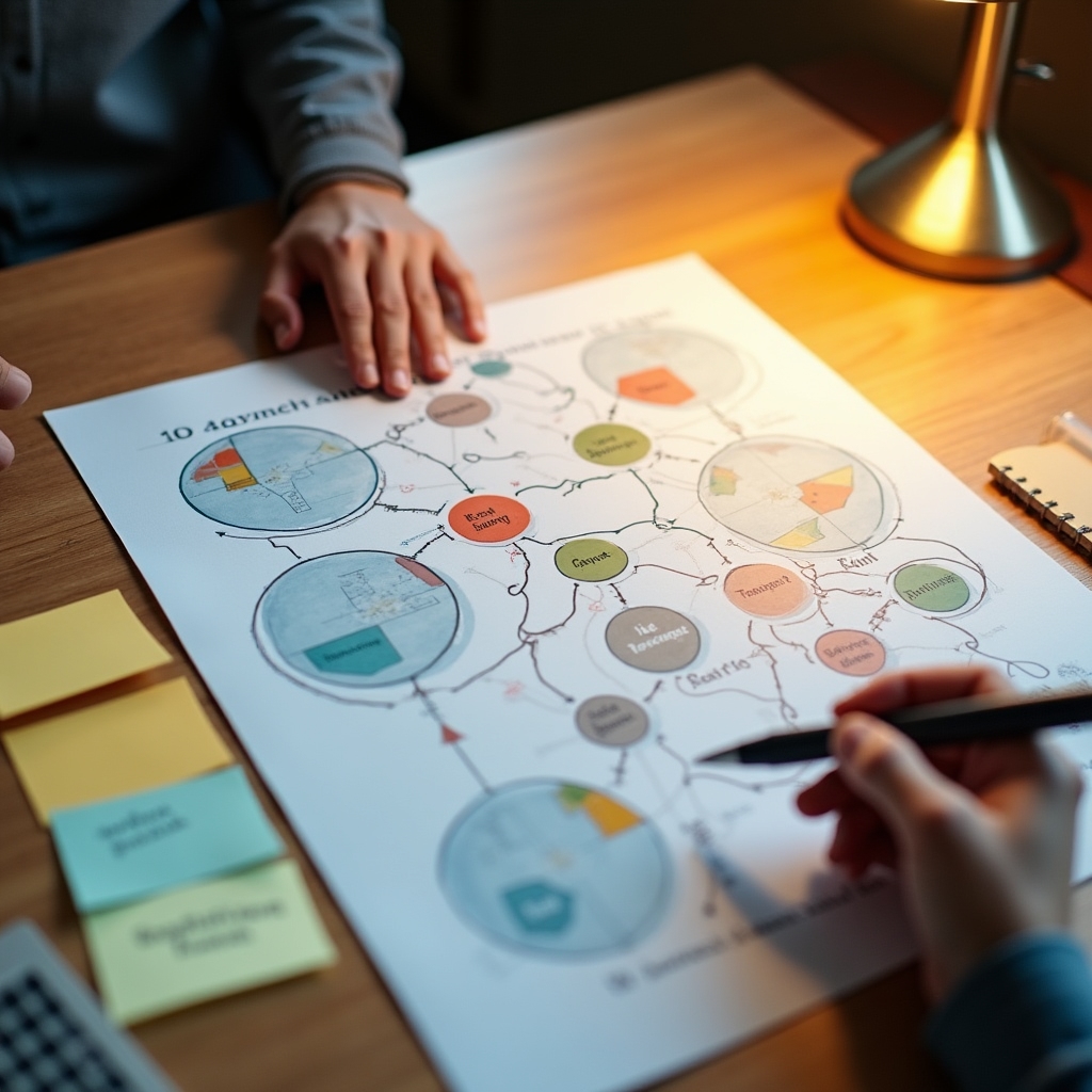 Visual cost map showing expense categories for a neighborhood store