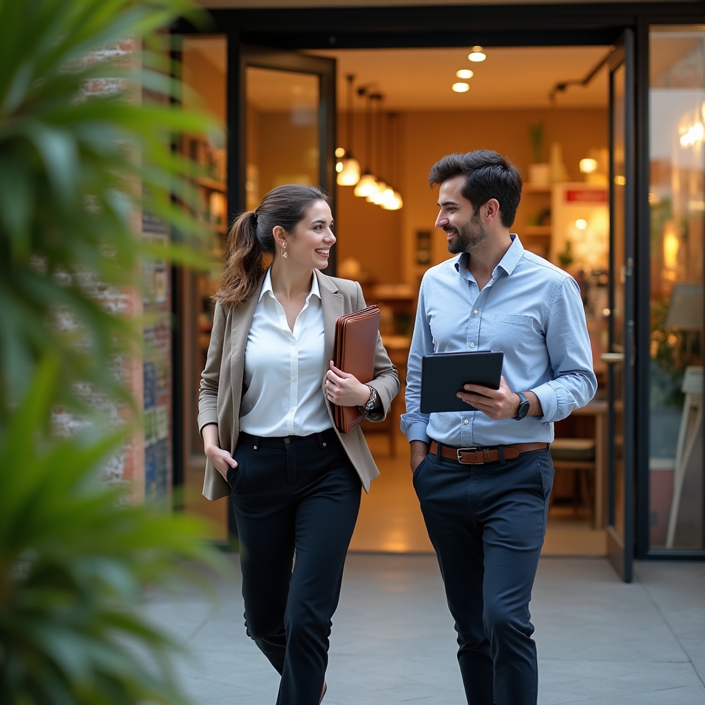 Estomado team conducting an on-site store visit and cost review